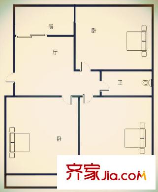 華陽新區(qū) 3居室 戶型圖