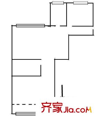 華陽新區(qū) 2居室 戶型圖