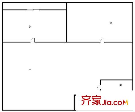 意福苑 2室 戶型圖