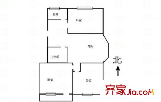 槐花園小區(qū) 0室 戶型圖