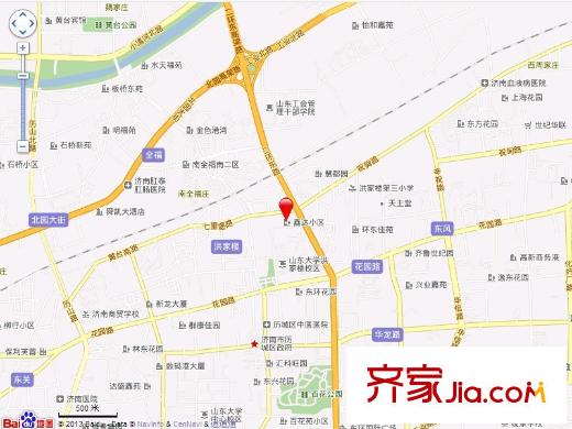 鑫達(dá)小區(qū)交通圖