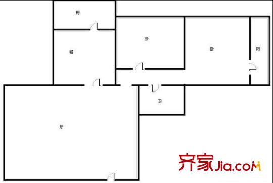 魯能經(jīng)緯大廈 0室 戶型圖