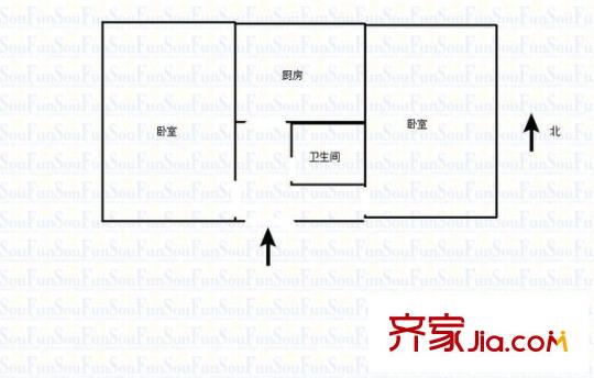 吉爾北苑 2室 戶型圖