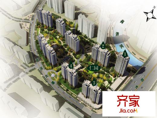 泉景天沅仁園外景圖鳥瞰圖