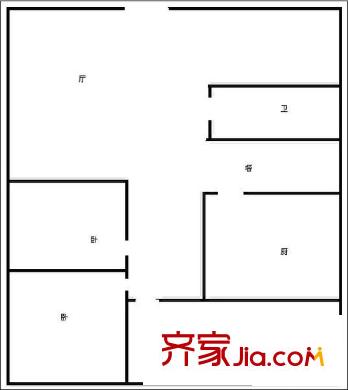 魯能經(jīng)緯大廈 0室 戶型圖