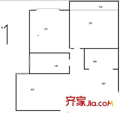 魯能經(jīng)緯大廈 0室 戶型圖