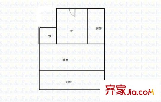 春元里 1室 戶型圖