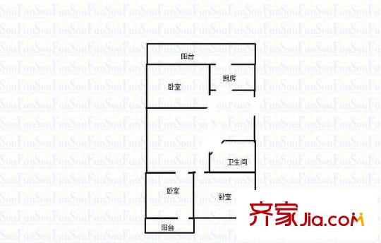 春元里 3室 戶型圖