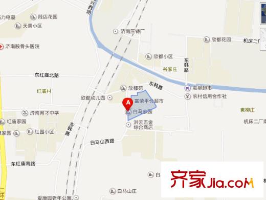 白馬家園交通圖