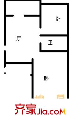 小梁莊宿舍 2室 戶型圖