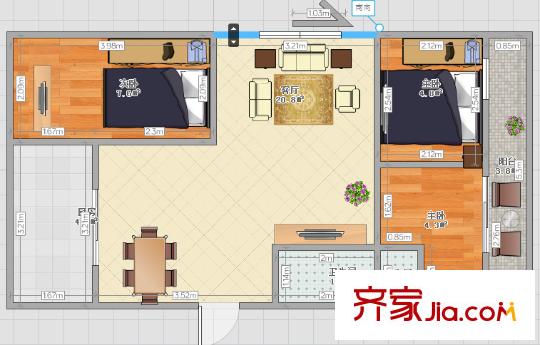 七賢依山新居 3室 戶型圖