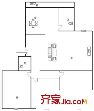 泉印蘭亭戶型圖 3室 戶型圖 3室2廳1衛(wèi)1廚