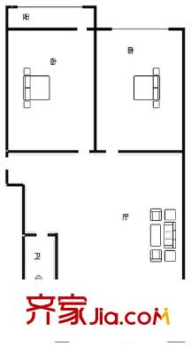 化纖小區(qū) 0室 戶型圖