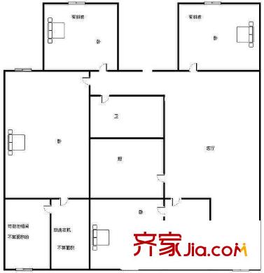 百興家園 3室 戶型圖