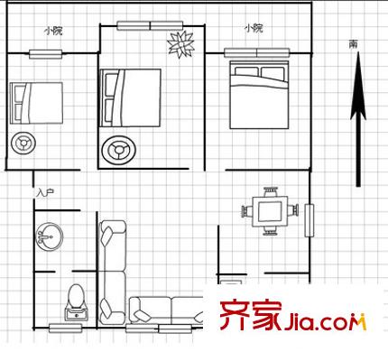 葡萄園小區(qū)戶(hù)型圖 3室 戶(hù)型圖 3室2廳1衛(wèi)1廚