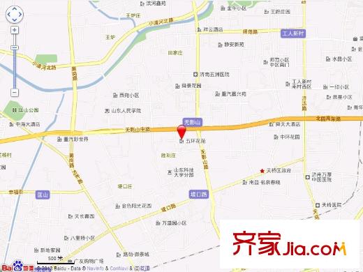 五環(huán)花苑交通圖