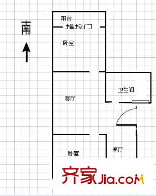 白馬家園 2室 戶型圖