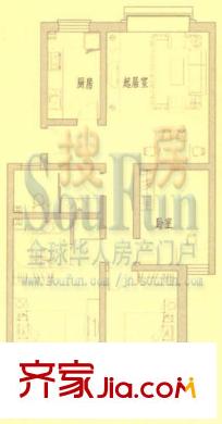 金色港灣戶型圖A-B 3室2廳2衛(wèi)