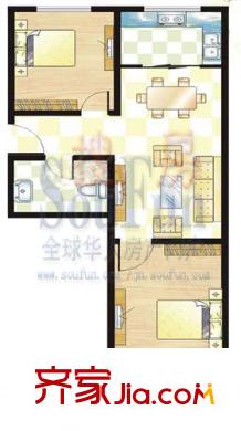 匯馨祥和苑 2室 戶型圖