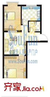 匯馨祥和苑 2室 戶型圖