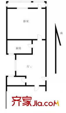 樂山小區(qū) 2室 戶型圖