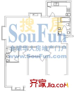 海蔚廣場 3室 戶型圖