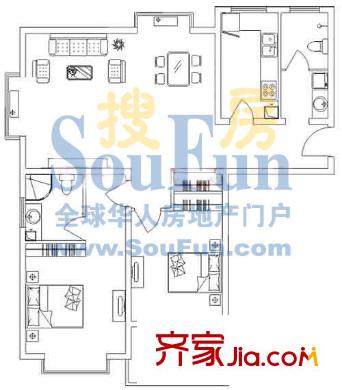 海蔚廣場 2室 戶型圖