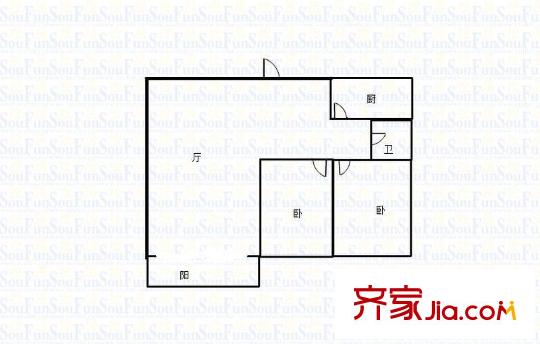 海蔚廣場 2室 戶型圖