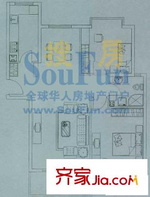 海蔚廣場 2室 戶型圖