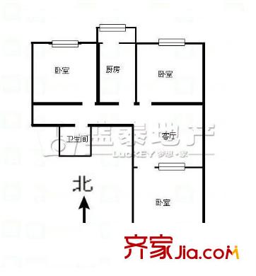 裕園小區(qū) 3室 戶(hù)型圖