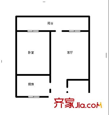 化纖小區(qū) 1室 戶型圖
