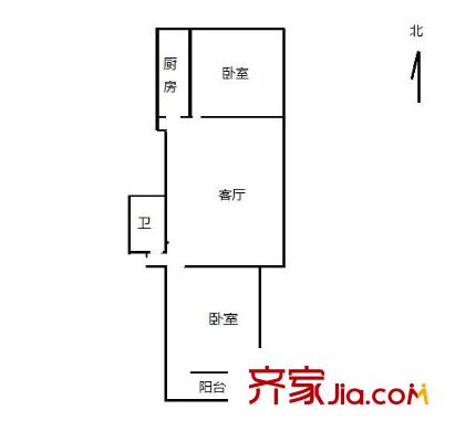 百興家園 2室 戶型圖