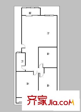 新龍家園 3室 戶型圖