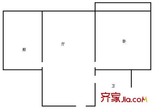 金田苑小區(qū) 2室 戶型圖