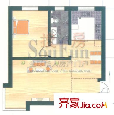 山景明珠花園戶型圖14號(hào)樓戶型4 3室