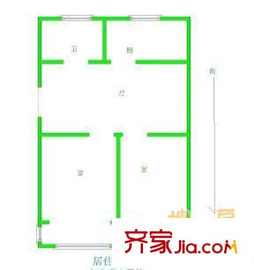 葡萄園小區(qū)戶型圖 2室 戶型圖 2室2廳1衛(wèi)1廚