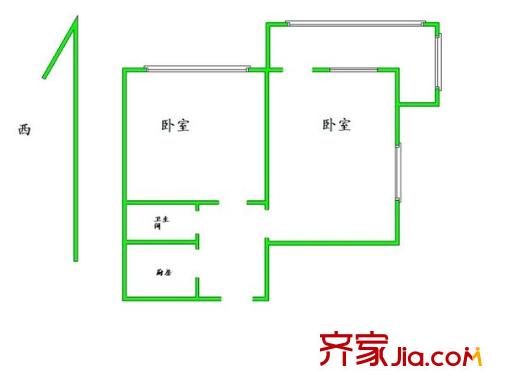 樂(lè)山小區(qū) 3室 戶型圖
