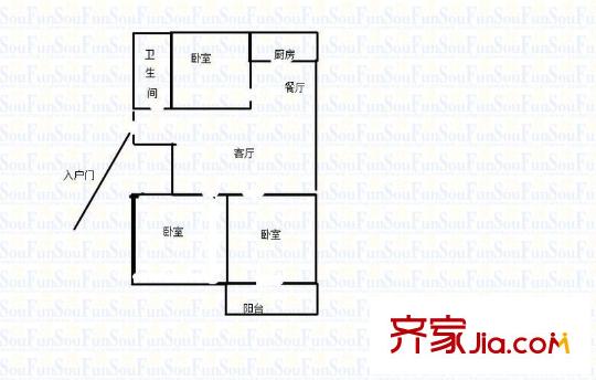 蓋佳花園 4室 戶型圖