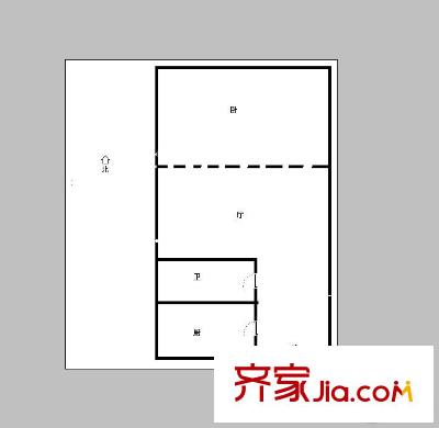 新天地小區(qū) 1室 戶型圖