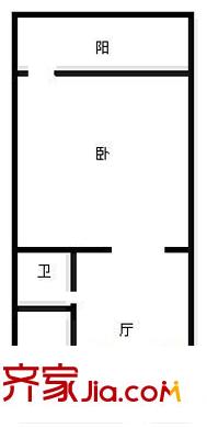 明星小區(qū)戶型圖1室 戶型圖 1室1廳1衛(wèi)1廚