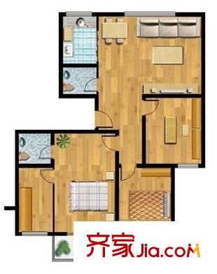 金河鳳鳴山莊戶型圖鳳鳴山莊 3居室 戶型圖 3室2廳2衛(wèi)2廚