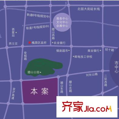 綠地國(guó)際花都交通圖