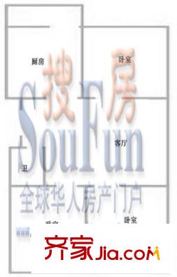西苑小區(qū)戶型圖三室一廳一衛(wèi)戶型 3室1廳1衛(wèi)