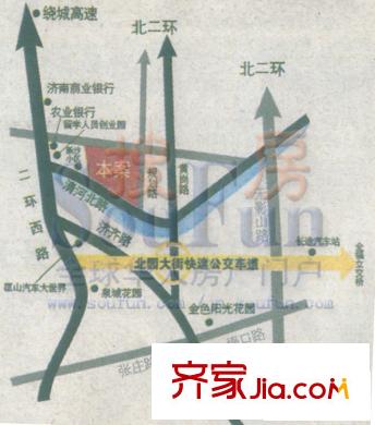 城投美里新居交通圖