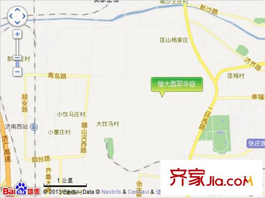 恒大翡翠華庭電子地圖