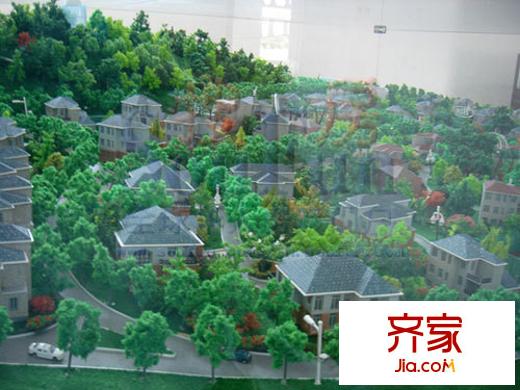 琵琶島山水豪庭實(shí)景圖沙盤