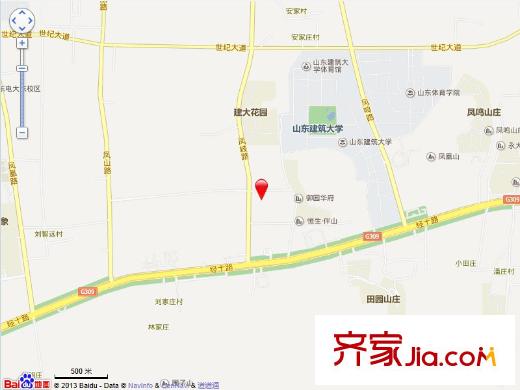 天齊?奧東花園交通圖