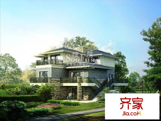 蟠龍山水外景圖E型效果圖