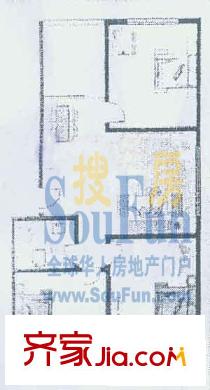 南山麗景戶型圖3室2廳1衛(wèi)