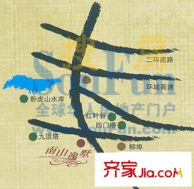 南山逸墅交通圖